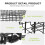 Folding Rear Bike Basket Quick Release Metal Bicycle Cargo Rack with Strap Light 4