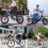 Folding Rear Bike Basket Quick Release Metal Bicycle Cargo Rack with Strap Light 5