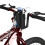Folding Rear Bike Basket Quick Release Metal Bicycle Cargo Rack with Strap Light 5