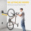 Support mural pivotant pour vélo, gain de place, pour garage, supporte jusqu'à 35 kg 3