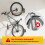 Support mural pivotant pour vélo, gain de place, pour garage, supporte jusqu'à 35 kg 5
