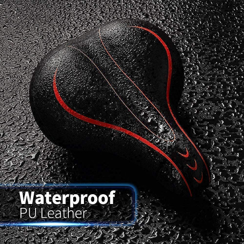 Extra Large Comfort Bicycle Replacement Seat Pad Waterproof Leather 2