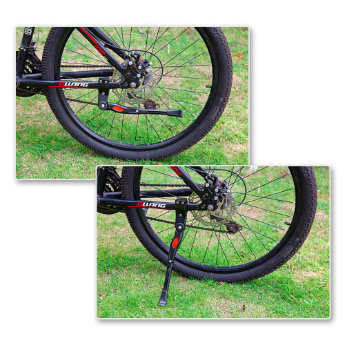 Suporte traseiro ajustável em liga de alumínio para bicicletas, adequado para bicicletas de 22 a 26 polegadas. 2