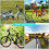 2pcs 360 Bicycle Rearview Mirror, Acrylic Convex Mirror, Shockproof 3