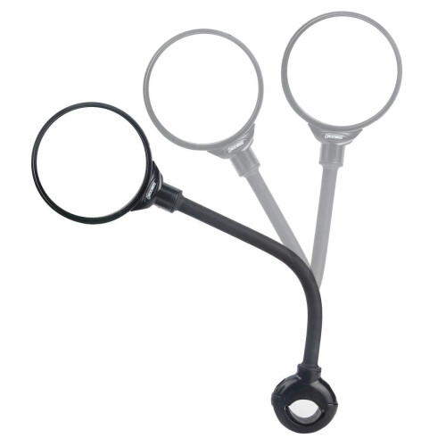 Bicycle rearview mirror, rotatable and adjustable, wide-angle, convex surface for shock absorption, universal design, suitable for bicycles. 1