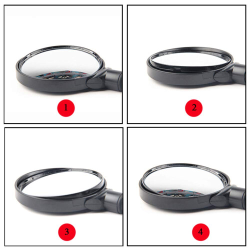 Bicycle rearview mirror, rotatable and adjustable, wide-angle, convex surface for shock absorption, universal design, suitable for bicycles. 2