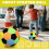 Size 4 soft cloth soccer ball, lightweight, suitable for indoor use. 2