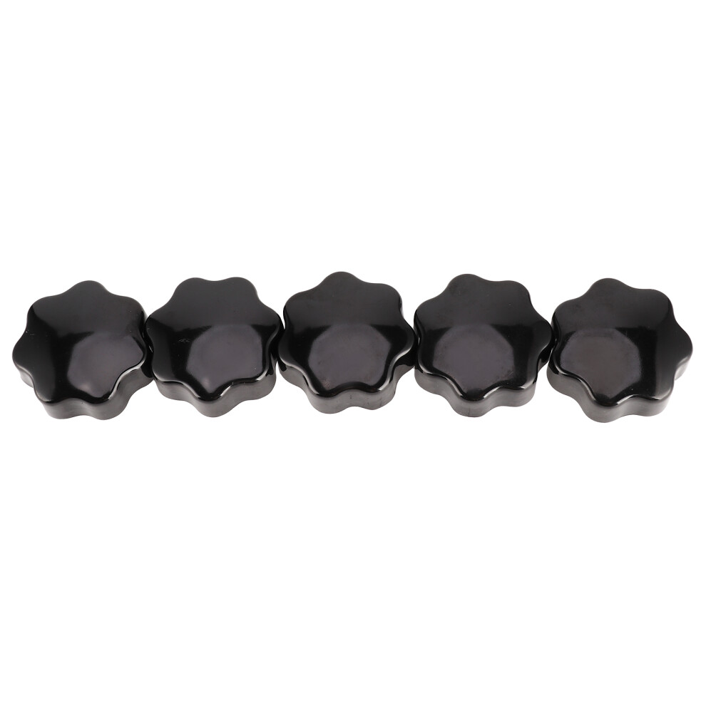 Industrial 5Pcs Nuts Knob Handles 7-Star Brass Core M12x50 For Machinery 8451391960831