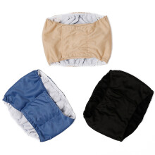 3Pcs Washable Male Dog Belly Band Waterproof Pants Adjustable Sizes