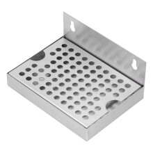 Stainless Steel Wall Mount Drip Tray for Homebrew Kegging 15.4x11.2x6.7cm