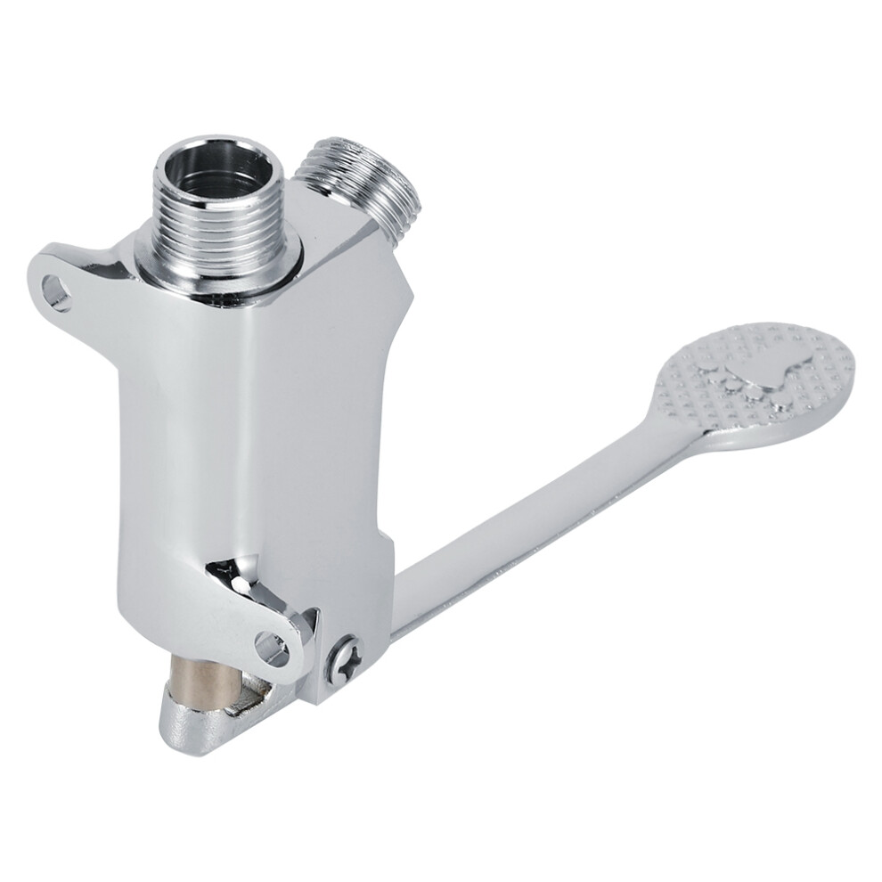 Bathroom Floor Mount Foot Pedal Valve Copper G1/2 Thread For Basin Taps 9311391961445