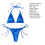Σετ 2 τεμαχίων γυναικείου μπικίνι: Με τιράντες, με κορδόνια, με ενίσχυση και 8