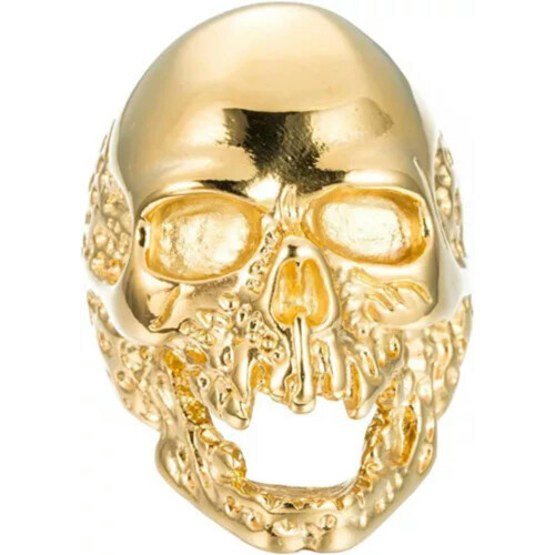 Men's Stainless Steel Gothic Skull Ring Size 7-15 1