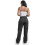 Calça cargo feminina de algodão, modelagem relaxada, preta. 6