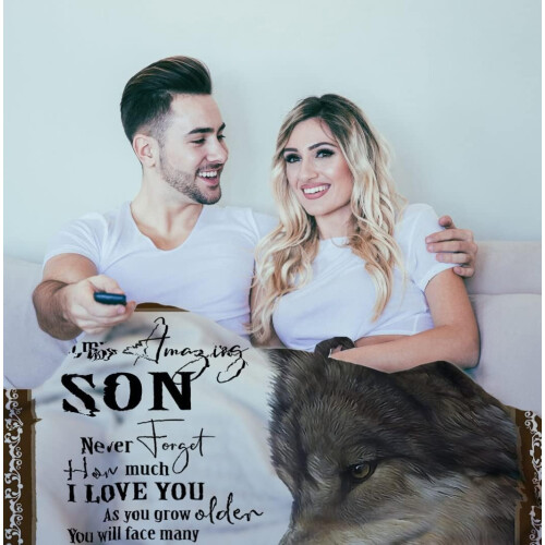 Romantic Throw Blanket for Wife Grey 130x150cm 2