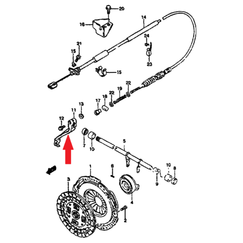 Clutch Release Fork Suzuki Samurai 23266-83002 2