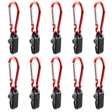 10pcs Plastic Tarp Awning Clamp Clips with Carabiner for Camping & Garden