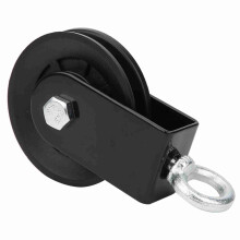 Portable Pulley Wheel Set for Fitness Equipment 2 Pcs Mute Hanging Support PP