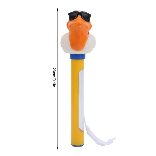 Animal Shape Floating Pool Thermometer with String, Plastic, 23cm 2