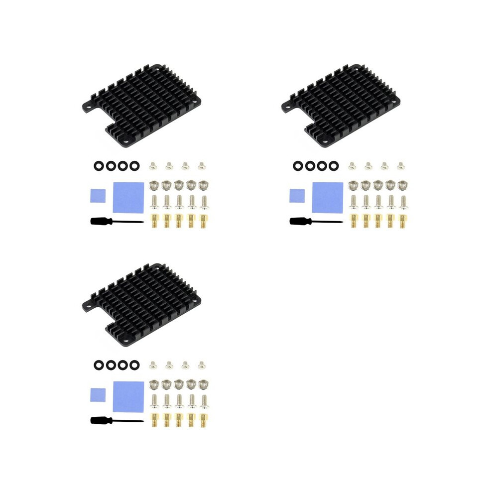 3X Cm4 Dedicated Aluminum Heatsink For Raspberry Pi Compute Module 4 With Thermal Pads Passive Cooling For Cm4 Board 6031862469876