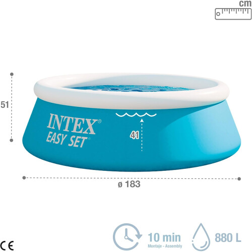 6ft Inflatable Round Swimming Pool 1