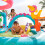Inflatable Dinosaur Pool With Slide 3