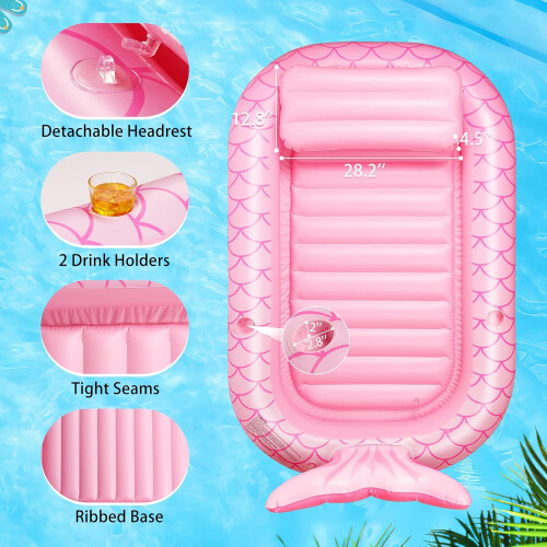 Mermaid Inflatable Pool Lounger 1