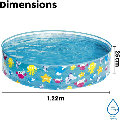 48-Inch Kids Inflatable Paddling Pool 1