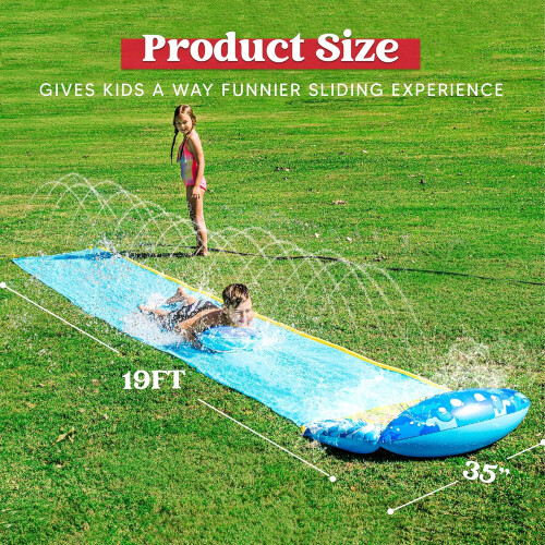 19.2ft Backyard Water Slide and Board 1