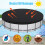 80cm Round Waterproof Pool Cover 4
