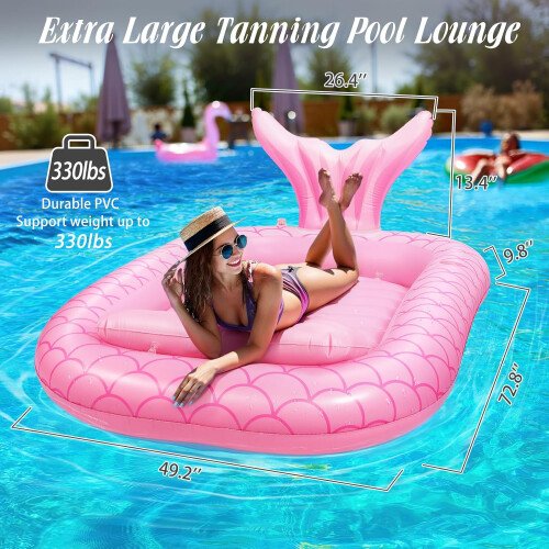 Mermaid Inflatable Pool Lounger 2