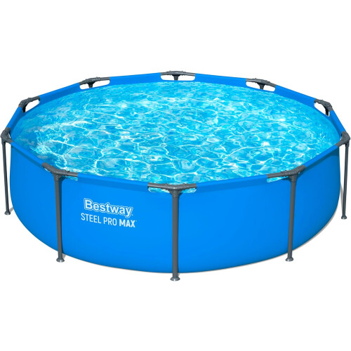 10ft Round Metal Frame Pool and Pump 1