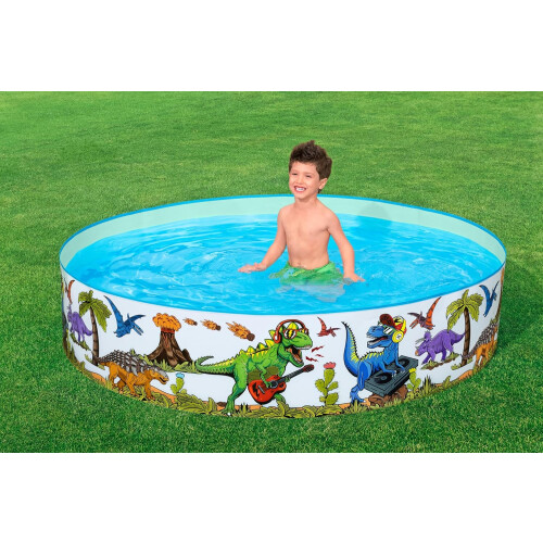 183cm Dinosaur Rigid Paddling Pool 2