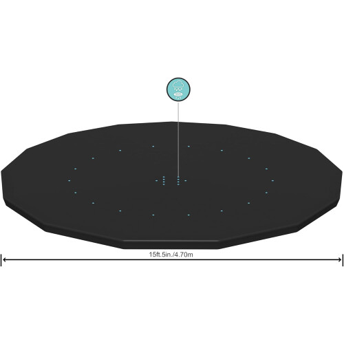 15ft Round Inflatable Pool Cover 2
