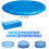8ft Round Waterproof Pool Cover 2