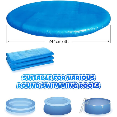 8ft Round Waterproof Pool Cover 1