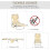 Folding Sun Lounger with Face Hole Beige 3