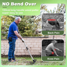 150cm 2-in-1 Garden Weed Puller