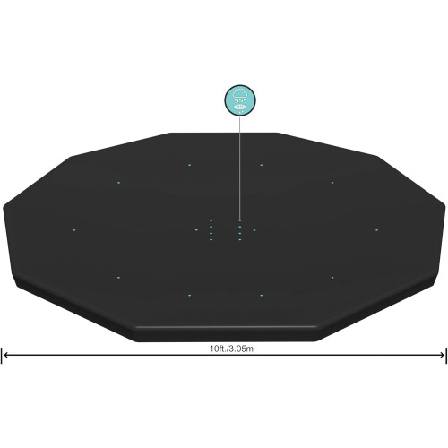 3.05m Round Inflatable Pool Cover 2