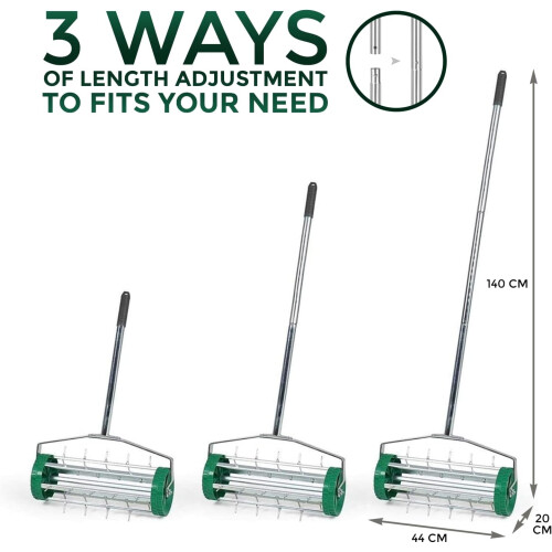 Heavy Duty Rolling Lawn Aerator 1