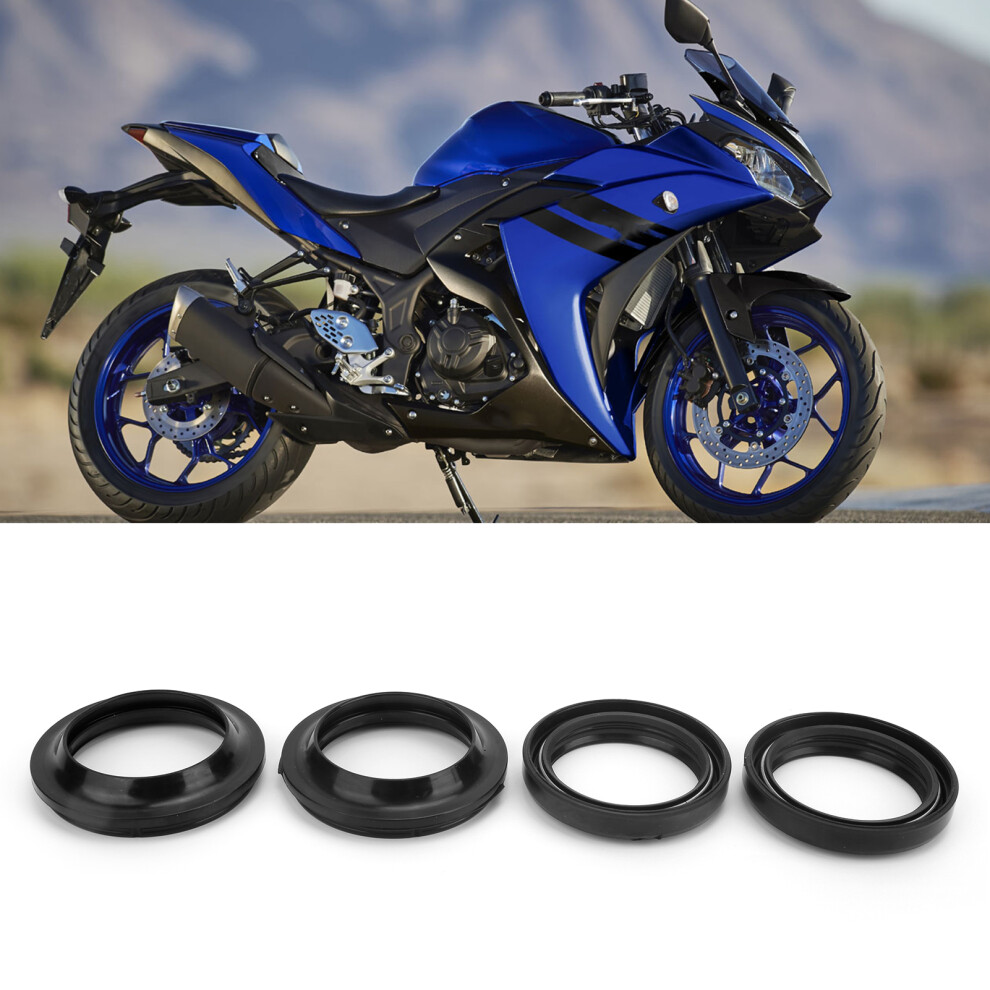 Set Of 4 Front Fork Damper Oil Seals Dust Fits Yzf R25 Mt-25 4241391964281