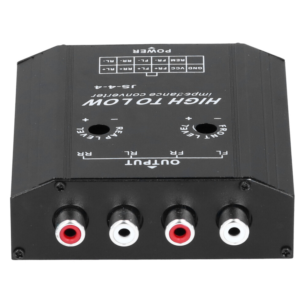 Car Stereo 12V 4 Channel Audio Impedance Converter Rca Line Frequency Filter 7621391964486