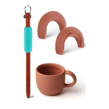 Pottery Handle Making Tool Sculpture Carving Scraper Tool Pottery Modelling Shape for Cup Mug Utensil Vase Clay Cutters