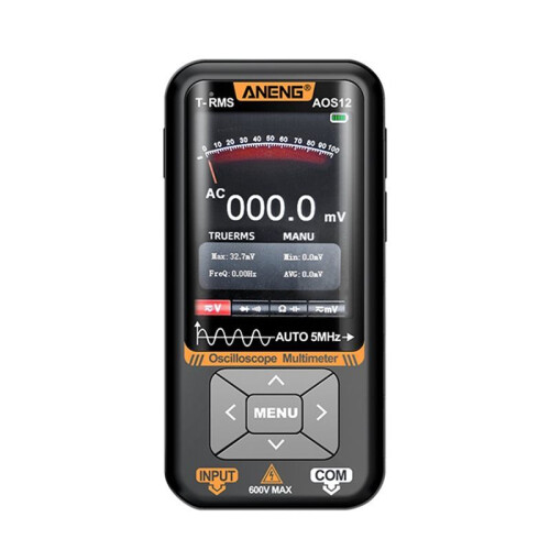 ANENG 2in1 Digital Oscilloscope Multimeter AOS12 Single Channel Generator 5MHz Bandwidth 48MSa/S Sampling Rate Spectrum Analyzer