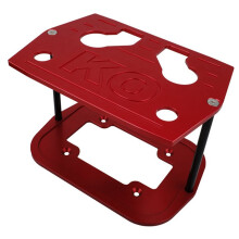 Supporto per Batteria Auto In Lega di Alluminio per Batteria Optima 34/78, Robusto e Durevole, Rosso