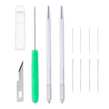 12Pcs Doll Hair Rooting Holders Reroot Rehair Tools Brass Knitting Needle-1.5 Inch Doll Wig Tool Hairs Rerooting Tool