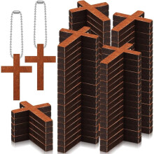 300 Pcs Wooden -Bulk Charm Small Wood -Pendant Hanging Ornament for Men Women DIY Necklace Bracelet