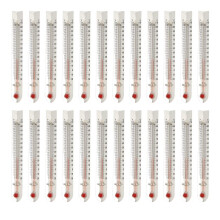 24 Pcs V Shaped, Dual-Scale Science Thermometers, Mercury-Free Lab Thermometer for Student School Supplies