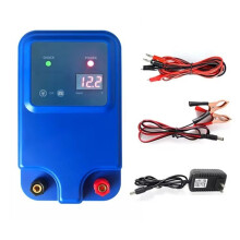 10 , 1,5 Joule, 8-12 KV, Elektrischer Zaun für Tiere, Farmzaun, , Ladegerät, Spannungsimpulsregler, Geflügel, Elektrisch (USA)