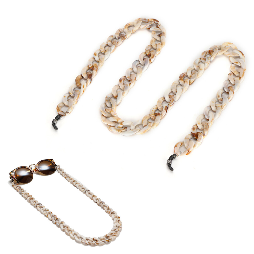 Brown Acrylic Eyeglasses Chain, 66Cm Stylish Sunglasses Lanyard